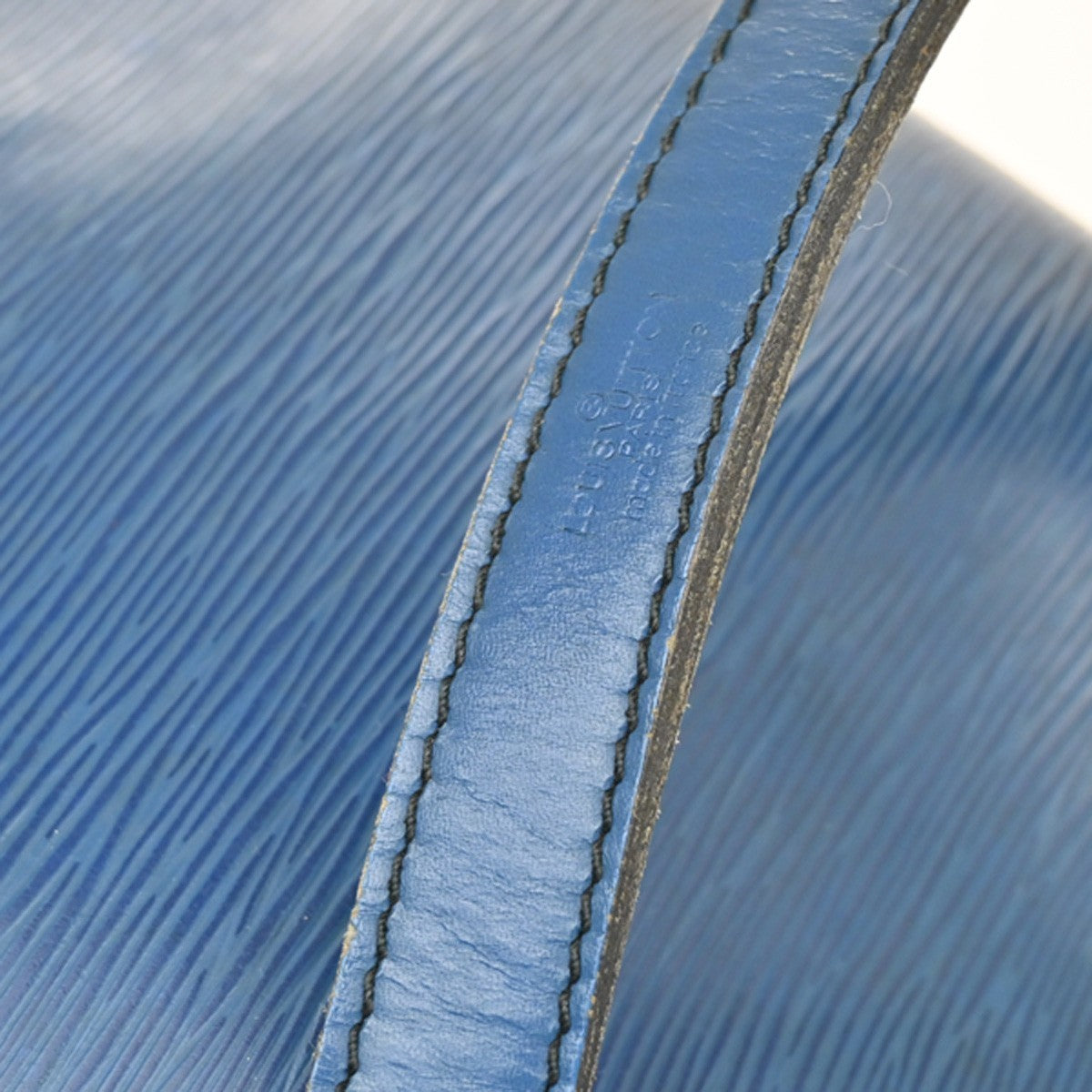 Louis Vuitton Petit Noe Handbag Epi Leather, BLUE, LEATHER, Shoulder bag