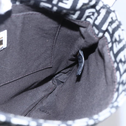 Fendi Vintage Flap Crossbody Bag Zucchino Canvas, BROWN, CANVAS, Shoulder bag