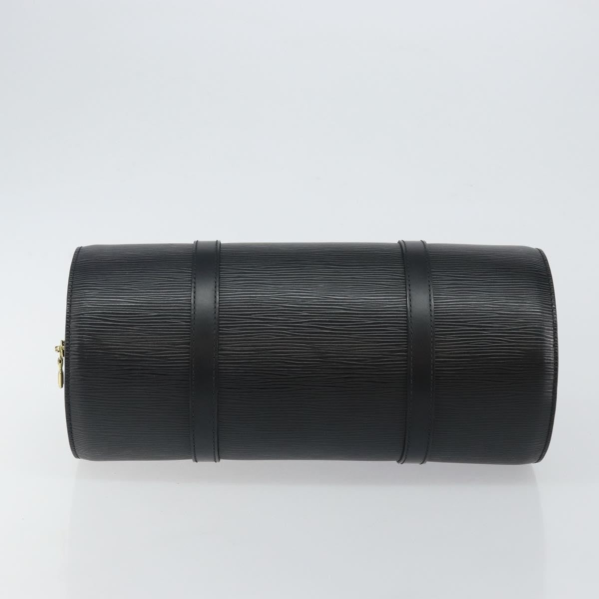 Louis Vuitton Soufflot Handbag Epi Leather, BLACK, LEATHER, Handbag