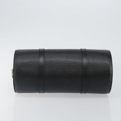 Louis Vuitton Soufflot Handbag Epi Leather, BLACK, LEATHER, Handbag