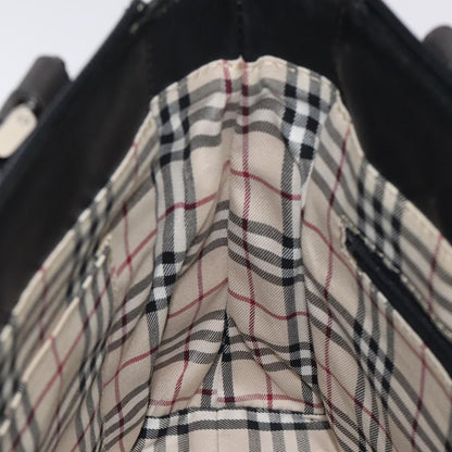 Burberry Vintage Handbag Leather, BLACK, LEATHER, Handbag