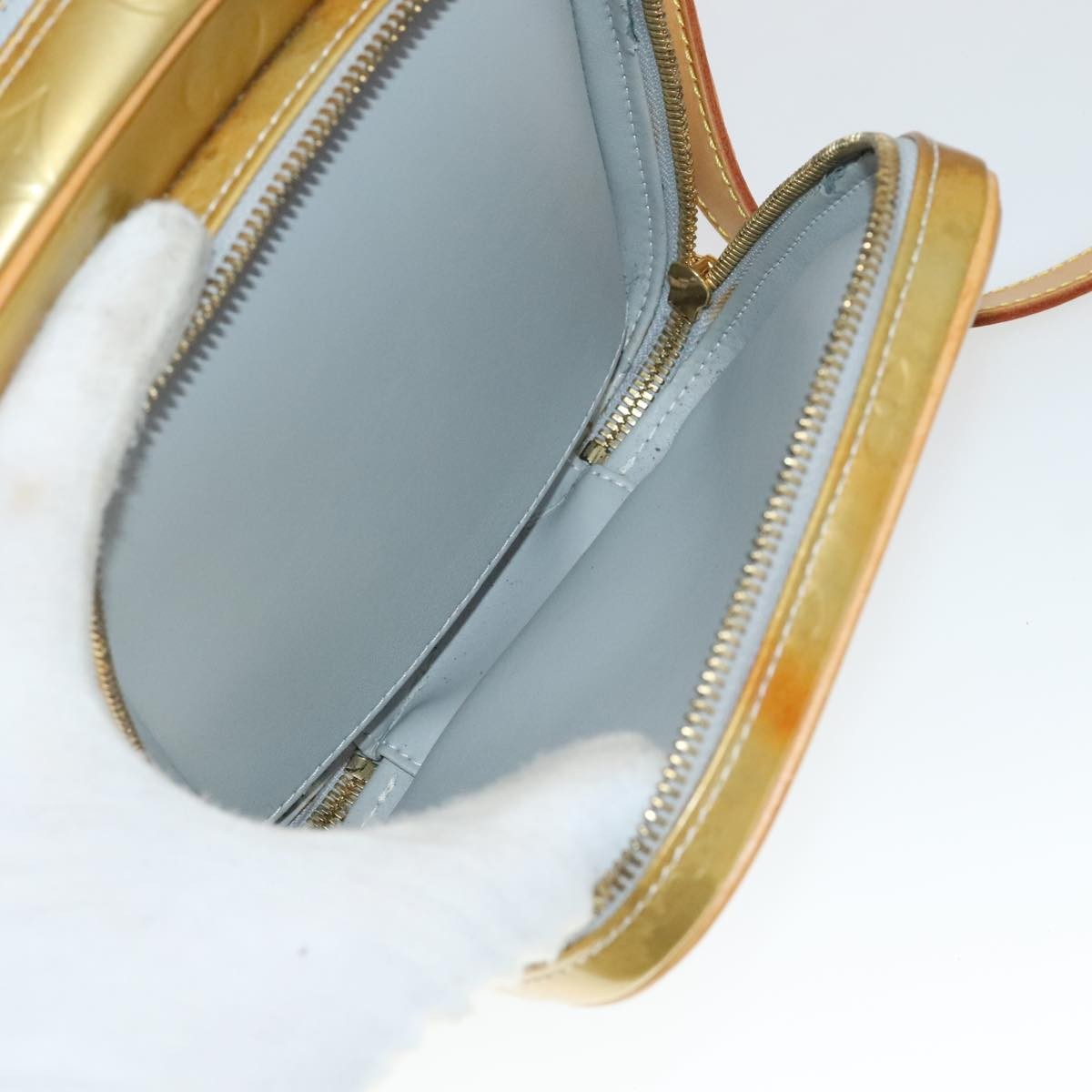 Louis Vuitton Wooster Handbag Monogram Vernis, YELLOW, PATENT_LEATHER, Handbag