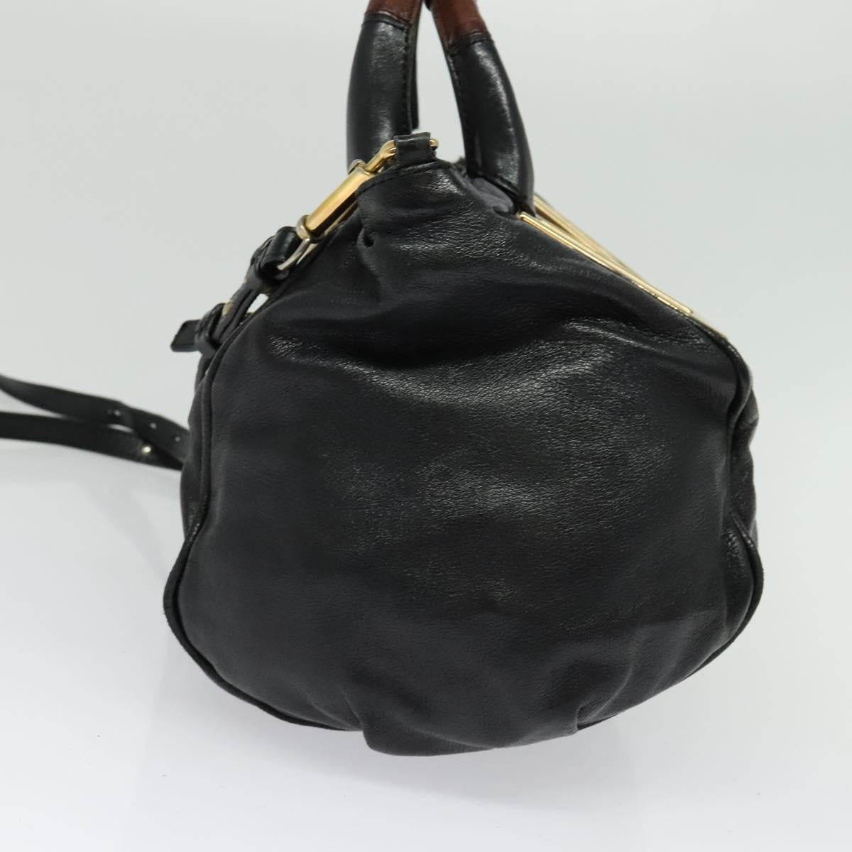 Chloe Ethel Handbag Leather, BLACK, LEATHER, Handbag