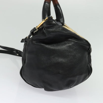 Chloe Ethel Handbag Leather, BLACK, LEATHER, Handbag