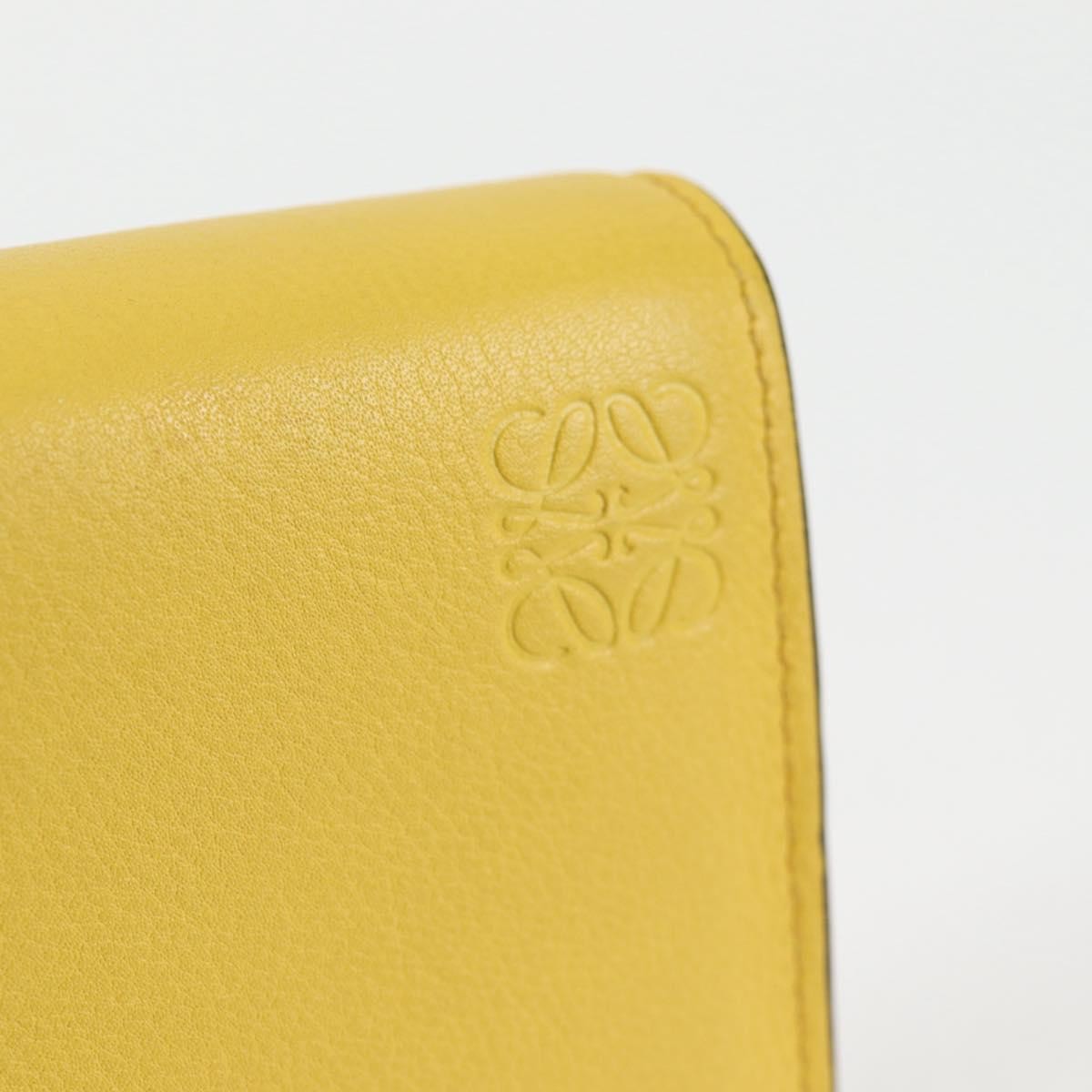 Loewe Puzzle Zip Wallet Leather, YELLOW, LEATHER, Wallets