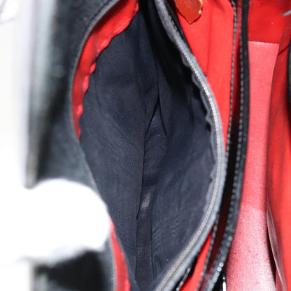 Gucci Vintage Handbag Enamel, BLACK, PATENT_LEATHER, Handbag