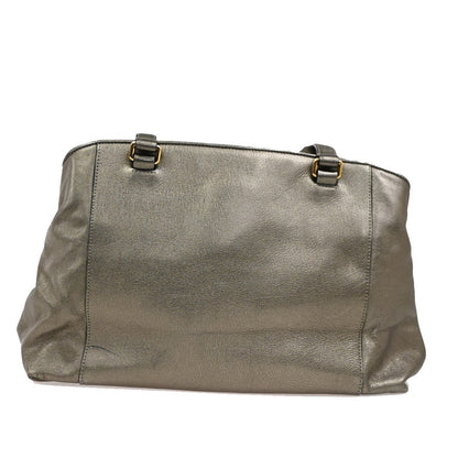 Loewe Anagram Tote Leather, GOLD, LEATHER, Tote bag