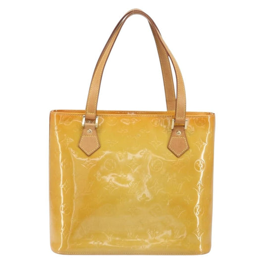 Louis Vuitton Houston Handbag Monogram Vernis, BEIGE, PATENT_LEATHER, Handbag