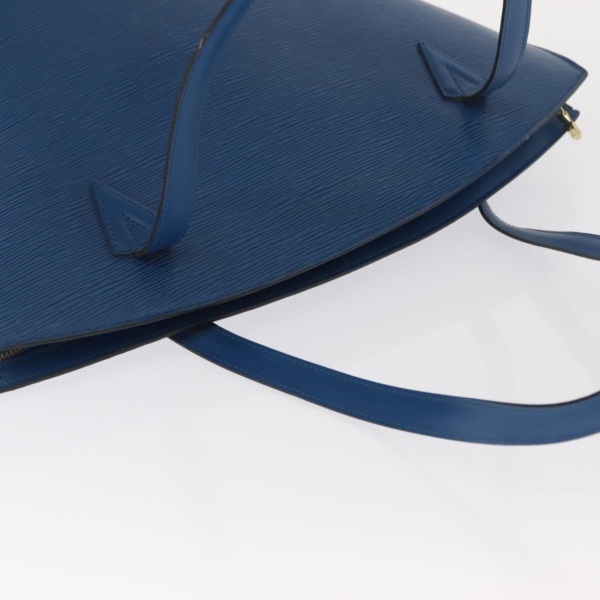 Louis Vuitton Saint Jacques Handbag Epi Leather, BLUE, LEATHER, Shoulder bag