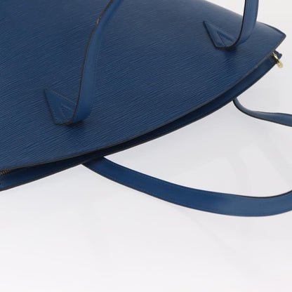 Louis Vuitton Saint Jacques Handbag Epi Leather, BLUE, LEATHER, Shoulder bag
