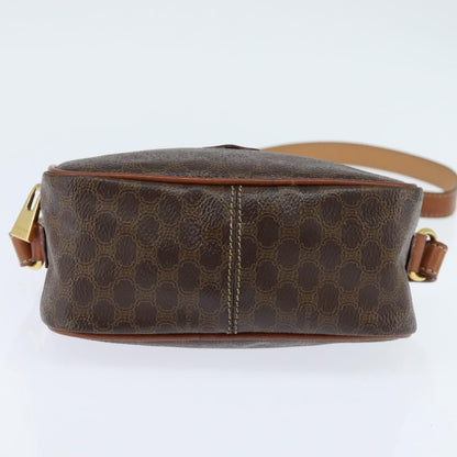 Celine Vintage Macadam Shoulder Bag Canvas, BROWN, CANVAS, Shoulder bag