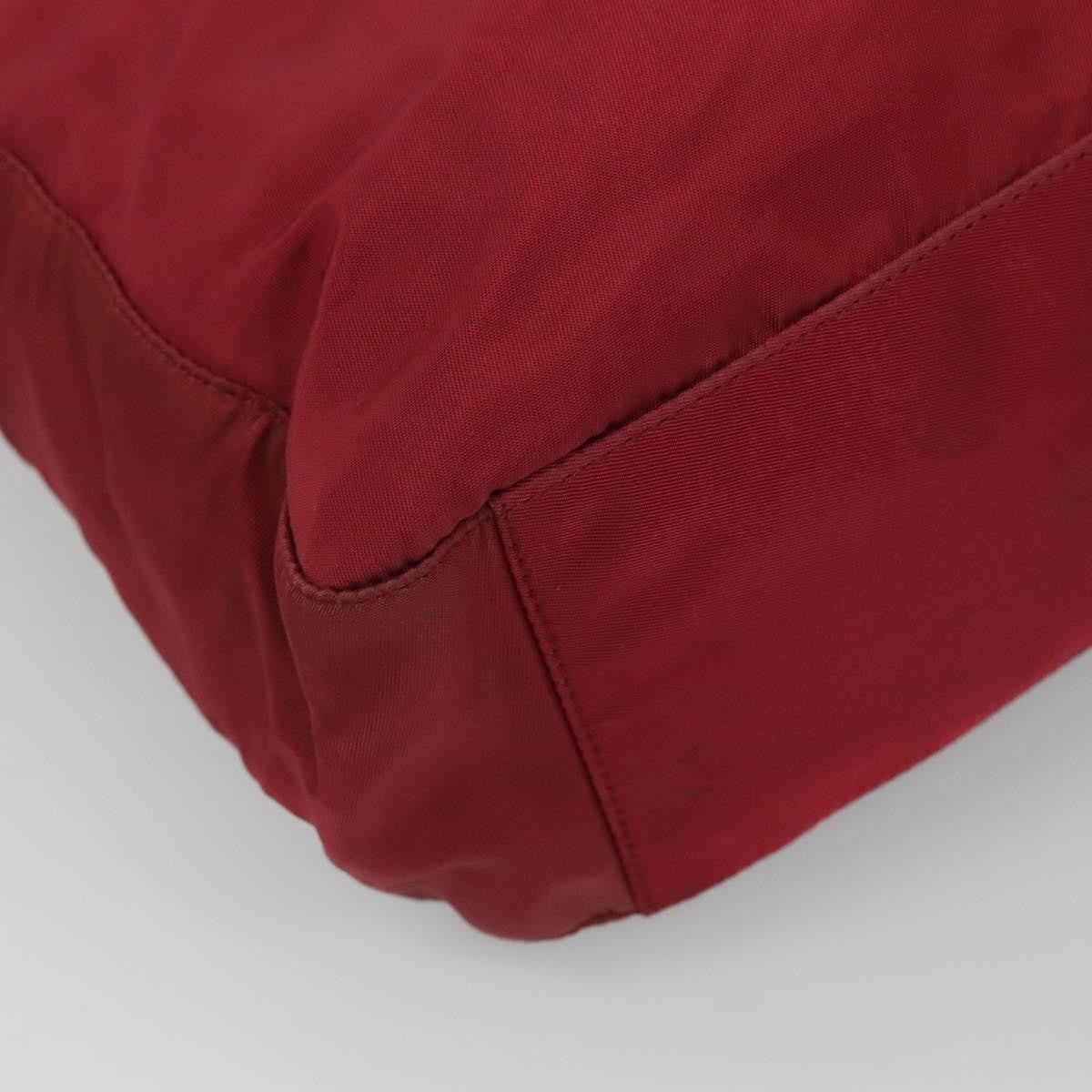 Prada Vintage Zip Tote Tessuto, RED, NYLON, Tote bag