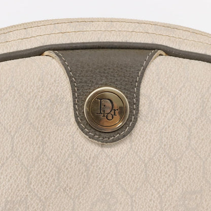 Christian Dior Vintage Honeycomb Shoulder Bag Canvas, WHITE, CANVAS, Shoulder bag
