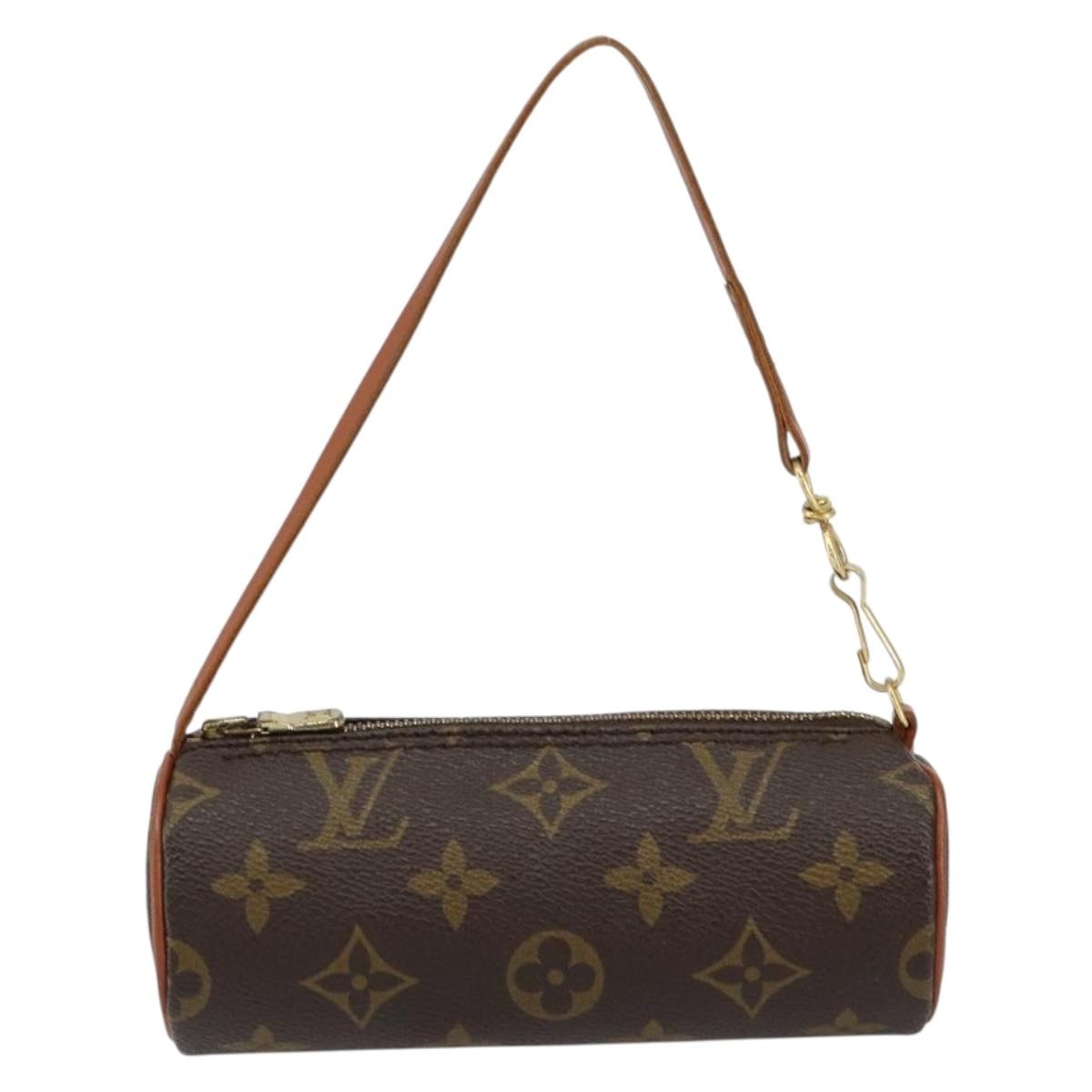 Louis Vuitton Papillon Pochette Monogram Canvas, BROWN, CANVAS, Clutche & pouche