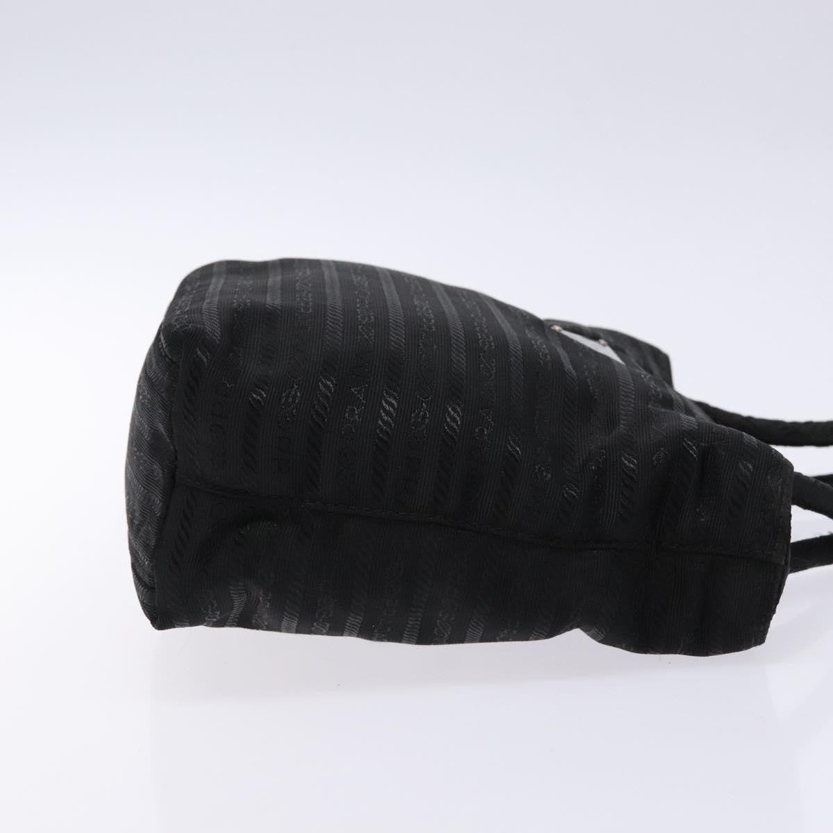 Prada Vintage Zip Handbag Tessuto, BLACK, NYLON, Handbag