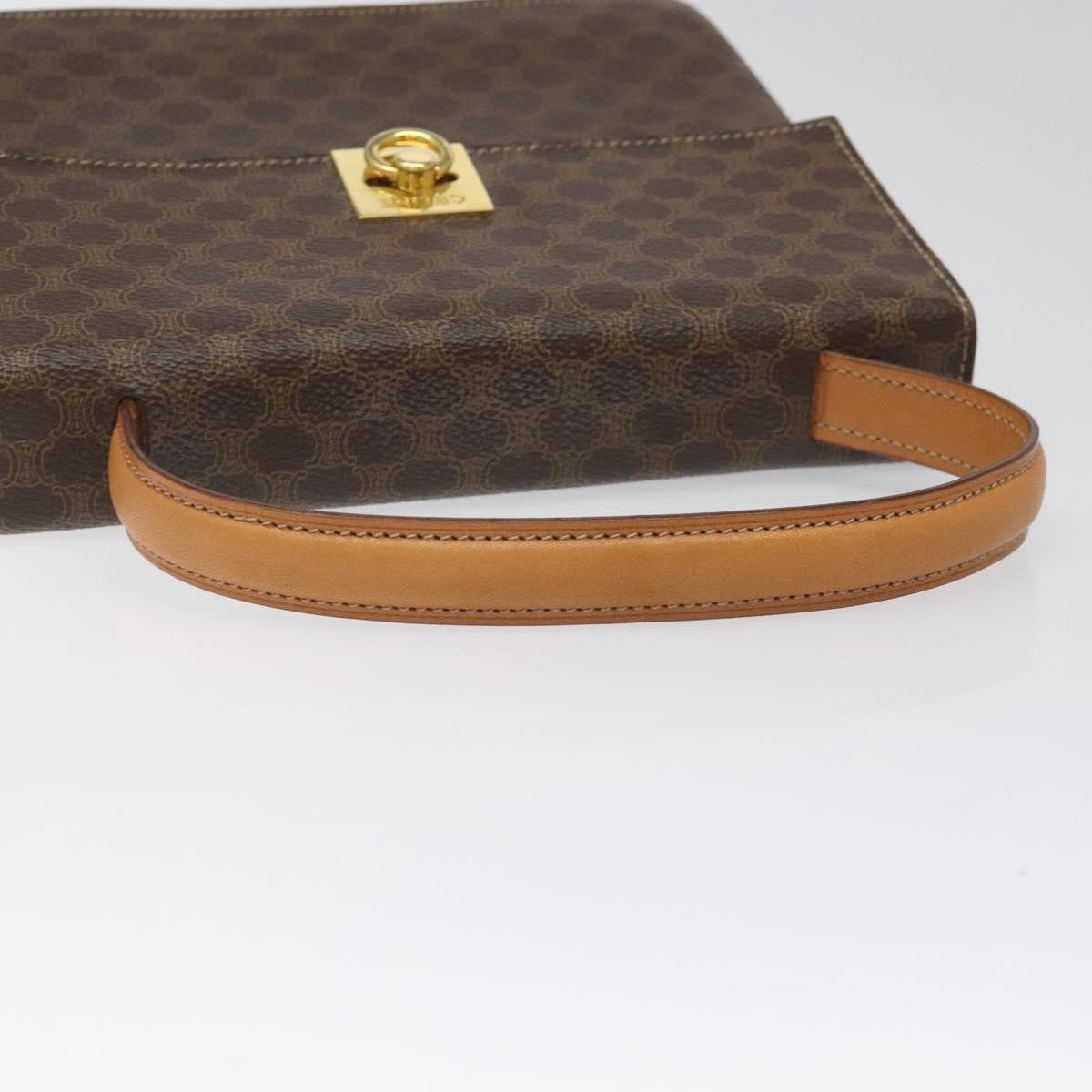 Celine Triomphe vintage handbag Macadam canvas, BROWN, CANVAS, Handbag