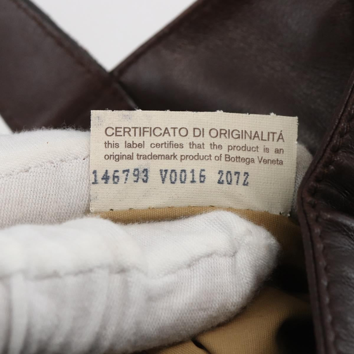 Bottega Veneta Intrecciato Handbag Leather, BROWN, LEATHER, Handbag