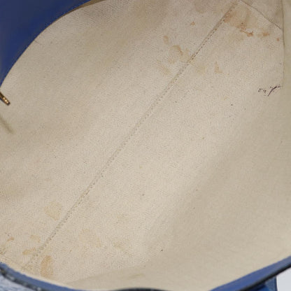 Loewe Vintage Anagram Tote Leather, BLUE, LEATHER, Tote bag