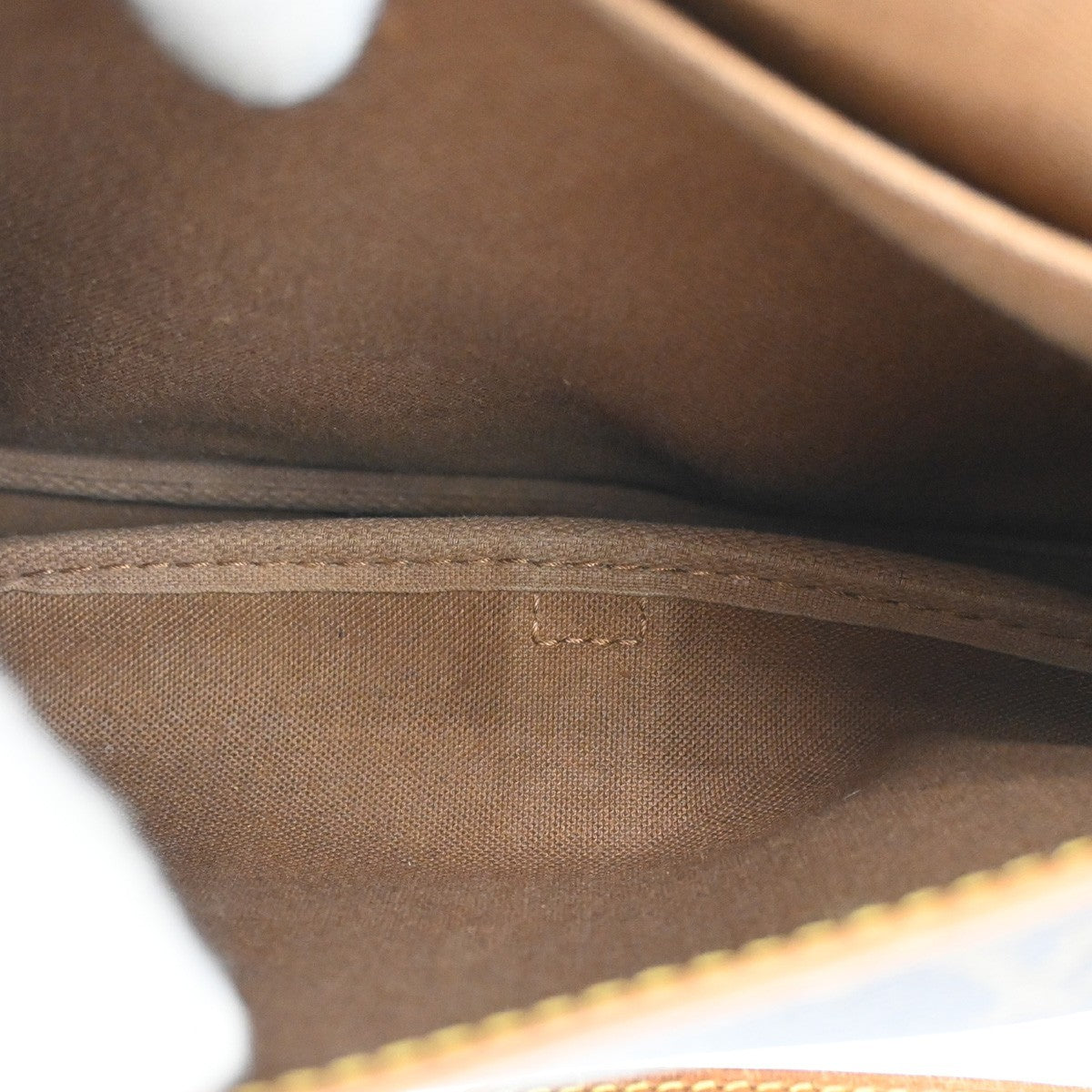 Louis Vuitton Saumur Handbag Monogram Canvas, BROWN, CANVAS, Shoulder bag