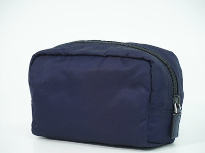 Prada Pochette Nylon, NAVY, NYLON, Clutche & pouche
