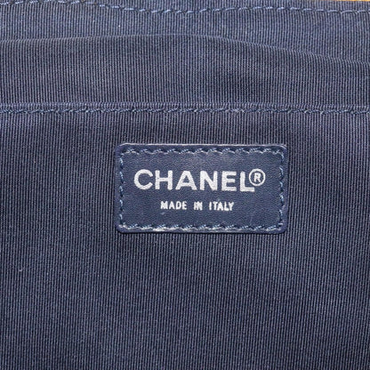 Chanel Vintage Frame Shoulder Bag Printed Canvas, YELLOW, COTTON, Shoulder bag