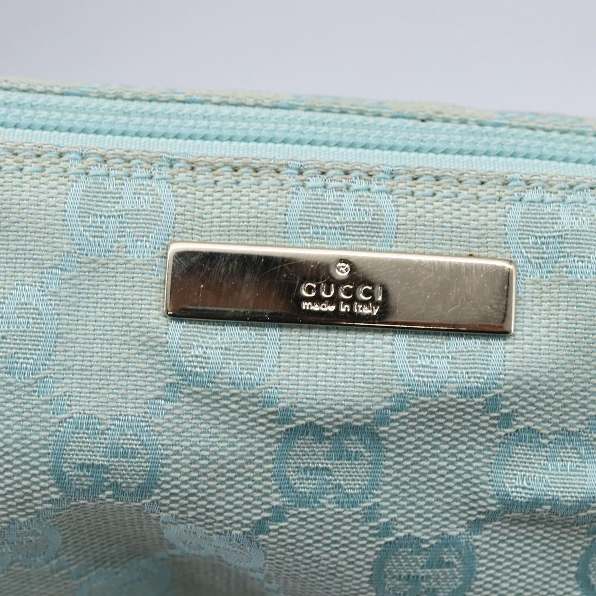 Gucci Vintage Boat Pochette GG Canvas, BLUE, CANVAS, Clutche & pouche
