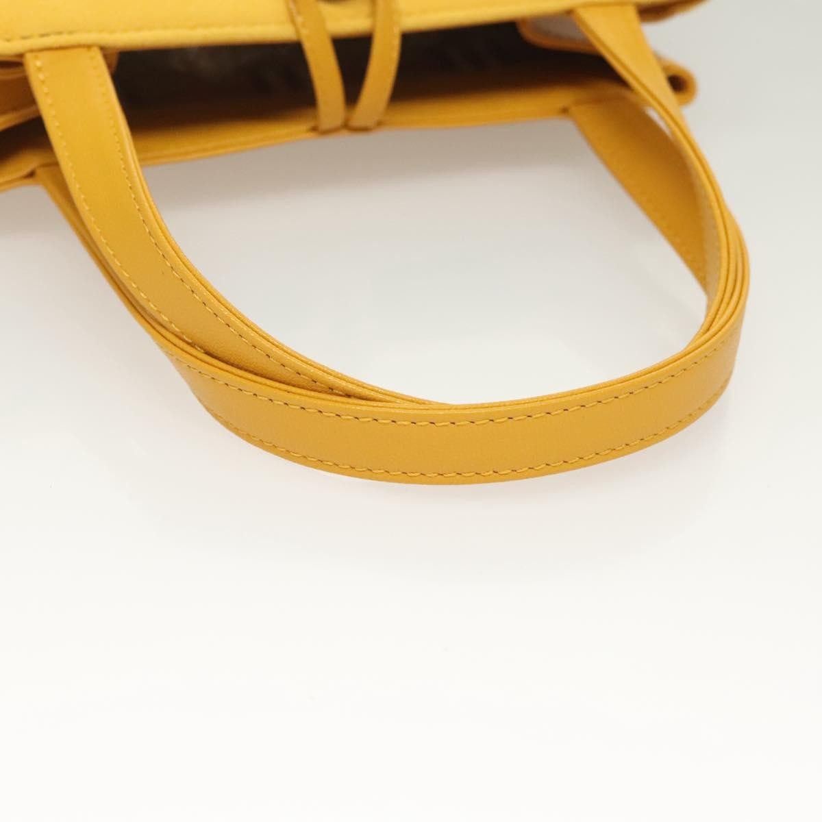 Burberry Vintage Handbag Leather, YELLOW, LEATHER, Handbag