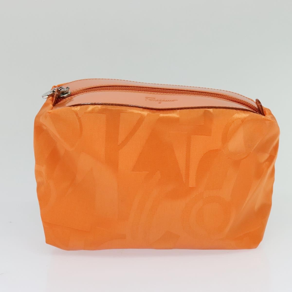 Salvatore Ferragamo Vintage Shoulder Bag Nylon, ORANGE, NYLON, Shoulder bag