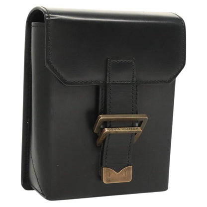 Louis Vuitton Pisteu Bum Bag Leather, BLACK, LEATHER, Shoulder bag