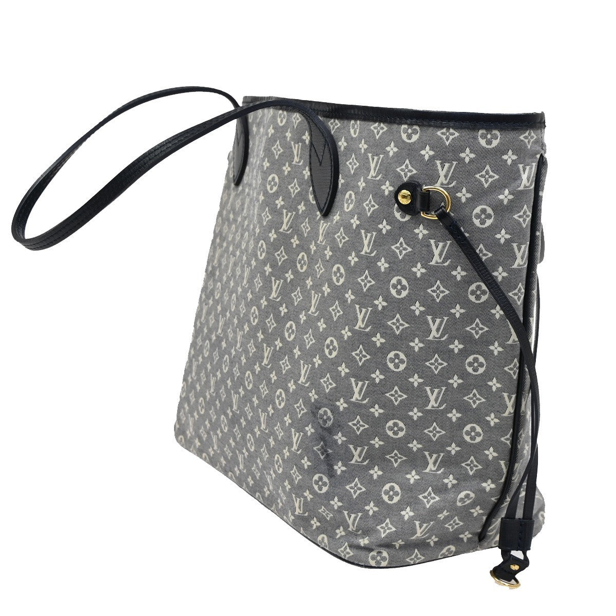 Louis Vuitton Neverfull Tote Monogram Idylle, GRAY, CANVAS, Tote bag