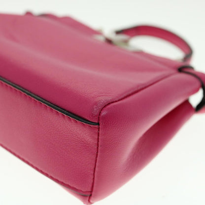 Fendi Peekaboo Bag Leather, PINK, LEATHER, Handbag
