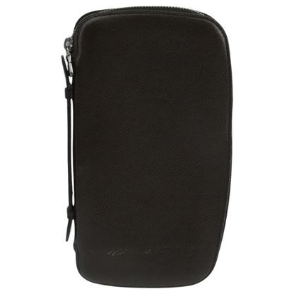 Louis Vuitton Atoll Organizer Wallet Taiga Leather, BROWN, LEATHER, Clutche & pouche