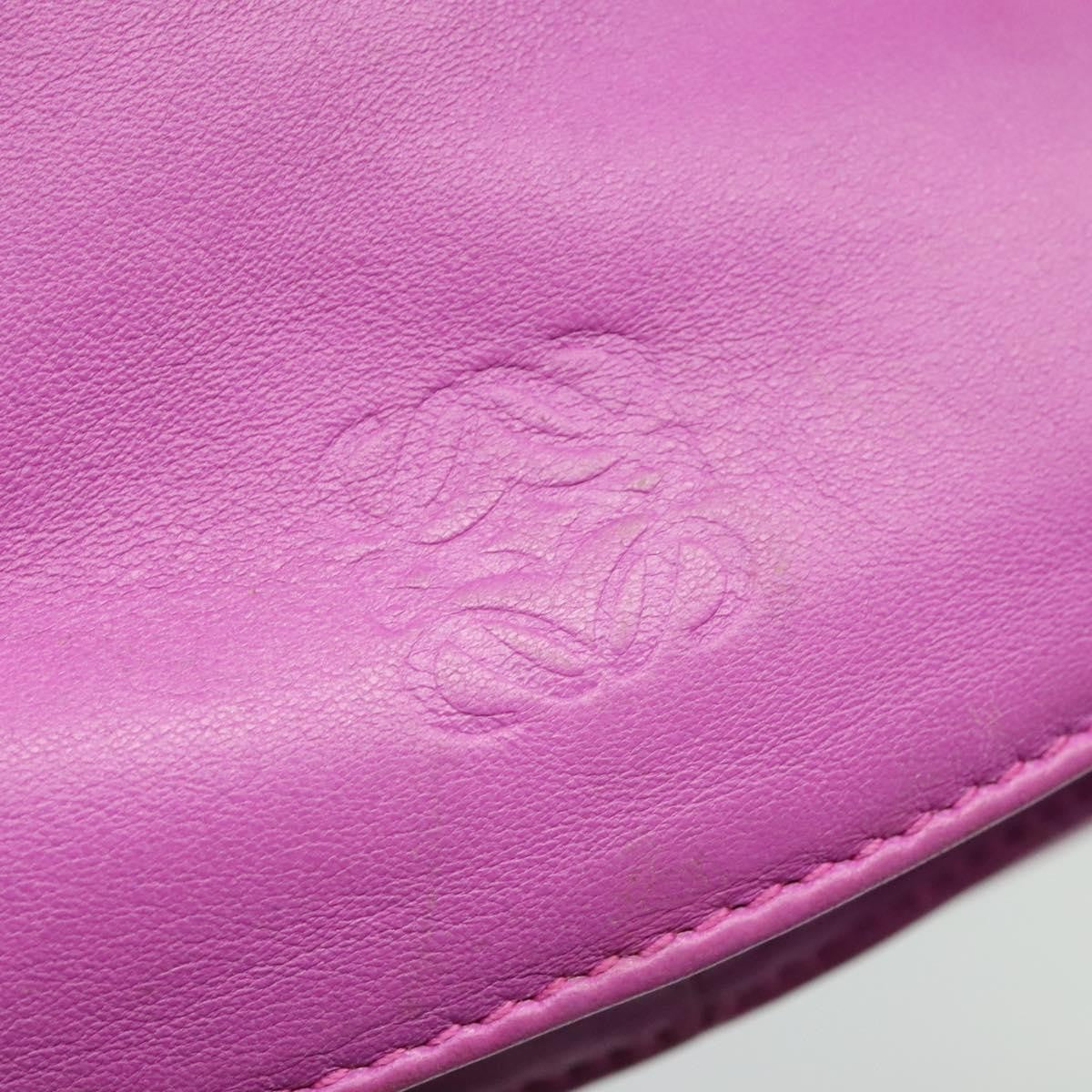 Loewe Flamenco Crossbody Bag Leather, PURPLE, LEATHER, Shoulder bag