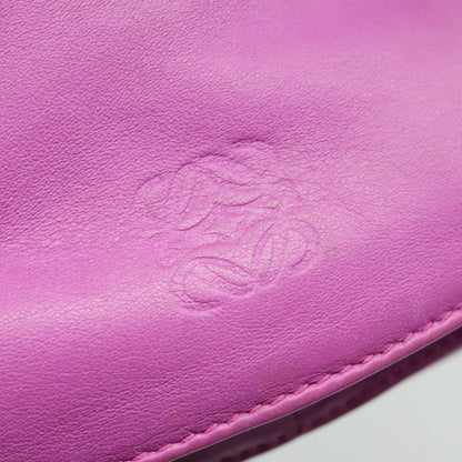 Loewe Flamenco Crossbody Bag Leather, PURPLE, LEATHER, Shoulder bag