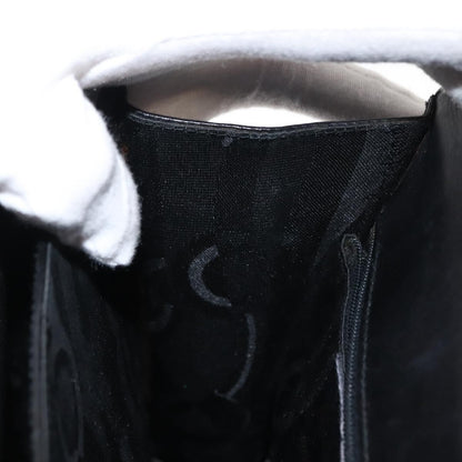 Salvatore Ferragamo Gancini Convertible Top Handle Bag Leather, BLACK, LEATHER, Handbag