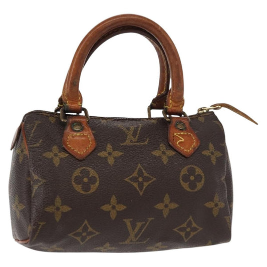 Louis Vuitton Speedy Mini HL Handbag Monogram Canvas, BROWN, CANVAS, Handbag