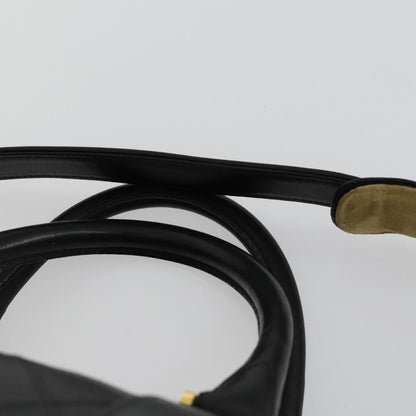 Chanel Vintage Diamond Stitch Boston Bag Quilted Lambskin, BLACK, LEATHER, Travel bag