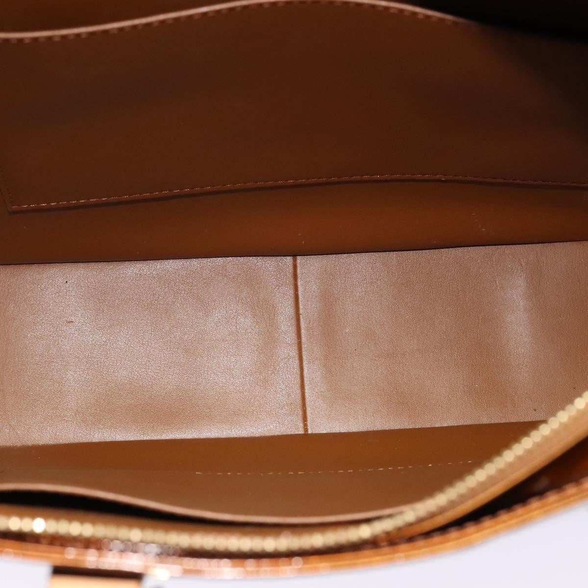 Louis Vuitton Columbus Handbag Monogram Vernis, BROWN, PATENT_LEATHER, Tote bag