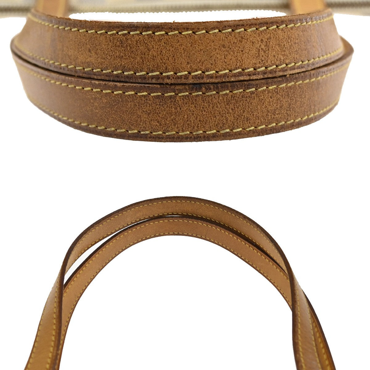 Louis Vuitton Totally Handbag Damier, WHITE, CANVAS, Shoulder bag