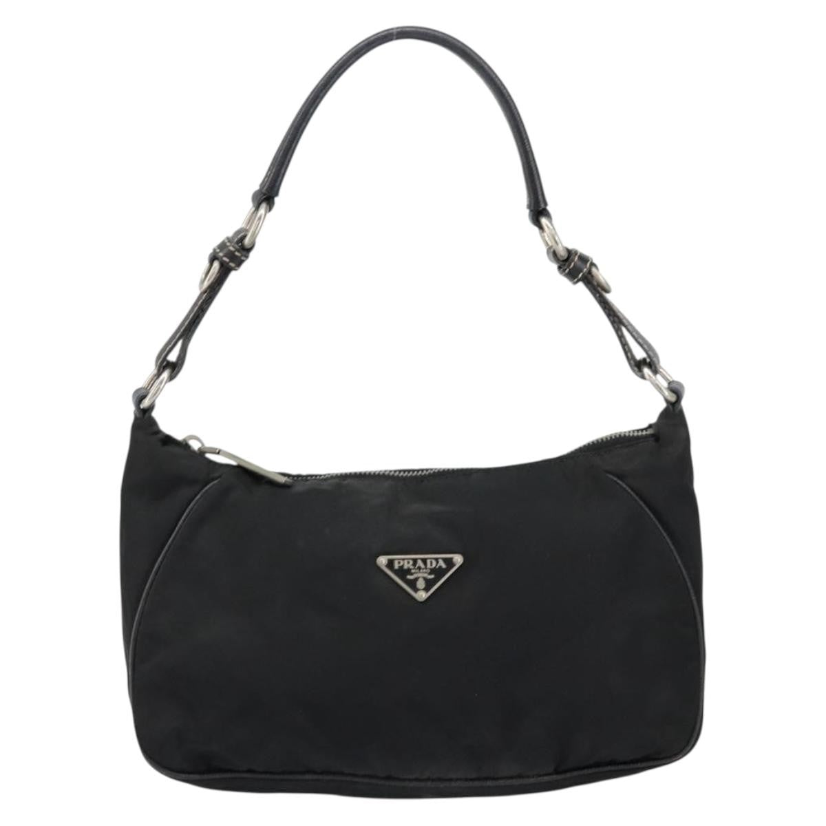 Prada Vintage Shoulder Bag Tessuto, BLACK, NYLON, Shoulder bag
