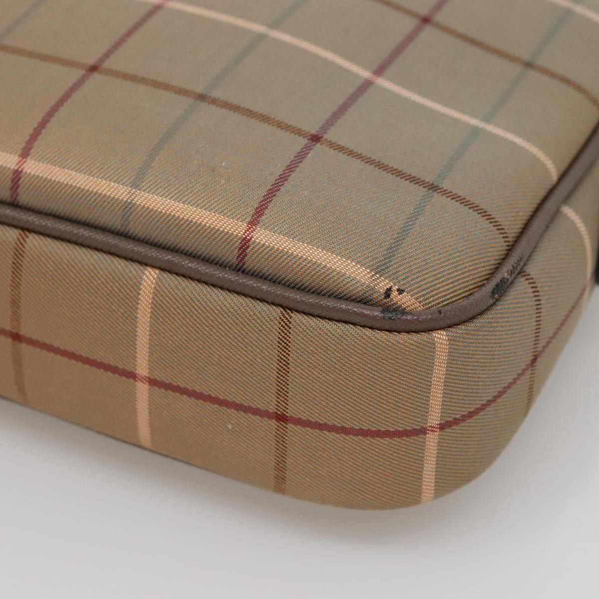 Burberry Nova check Pochette Canvas, BEIGE, CANVAS, Clutche & pouche