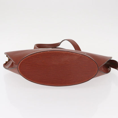 Louis Vuitton Saint Jacques Handbag Epi Leather, BROWN, LEATHER, Handbag