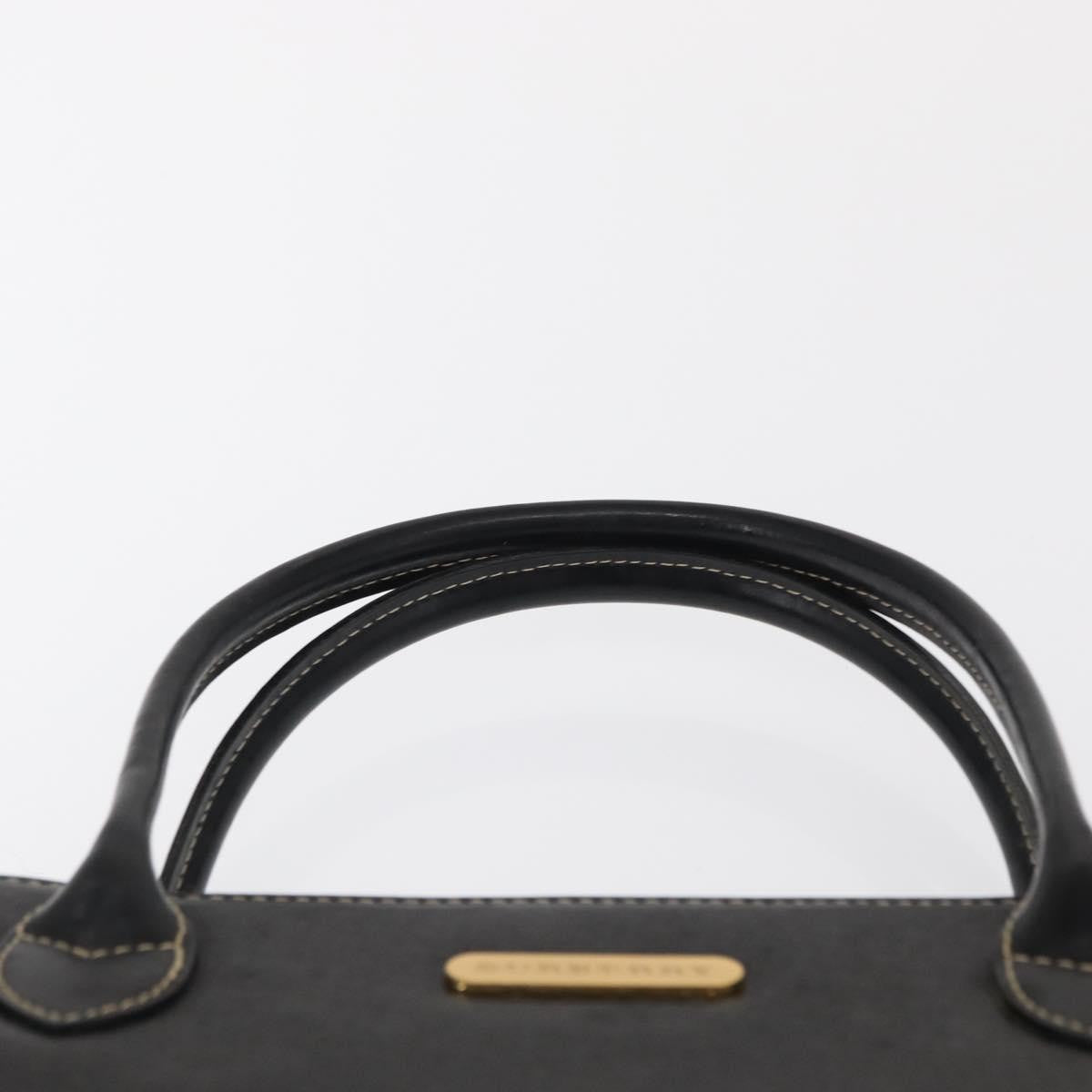 Burberry Vintage Handbag Leather, BLACK, LEATHER, Handbag