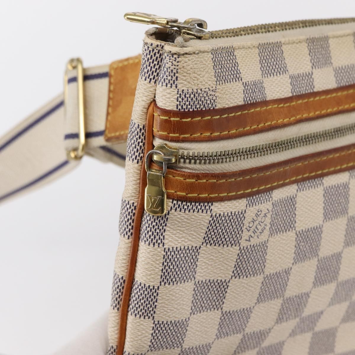 Louis Vuitton Bosphore Pochette Damier, WHITE, CANVAS, Shoulder bag