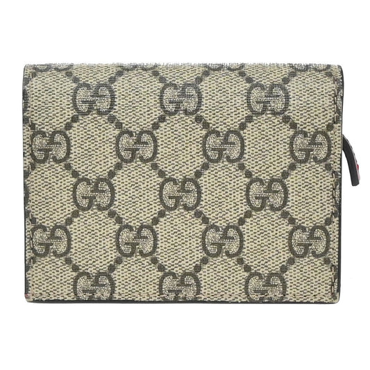Gucci GG pattern wallet GG Supreme, BEIGE, CANVAS, Wallets