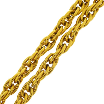 Chanel CC Pendant Necklace Metal, GOLD, GOLD_PLATED, Necklace
