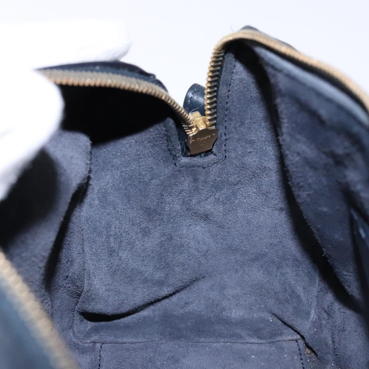 Saint Laurent Classic Baby Duffle Bag Leather, NAVY, LEATHER, Handbag