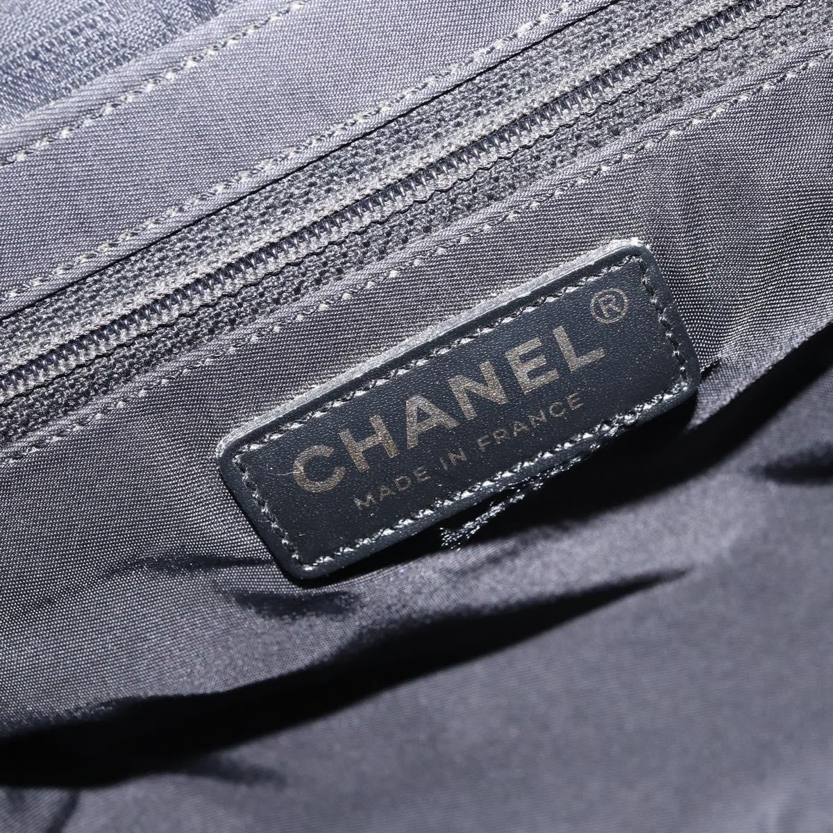 Chanel Travel Line Tote Nylon, BLACK, NYLON, Tote bag