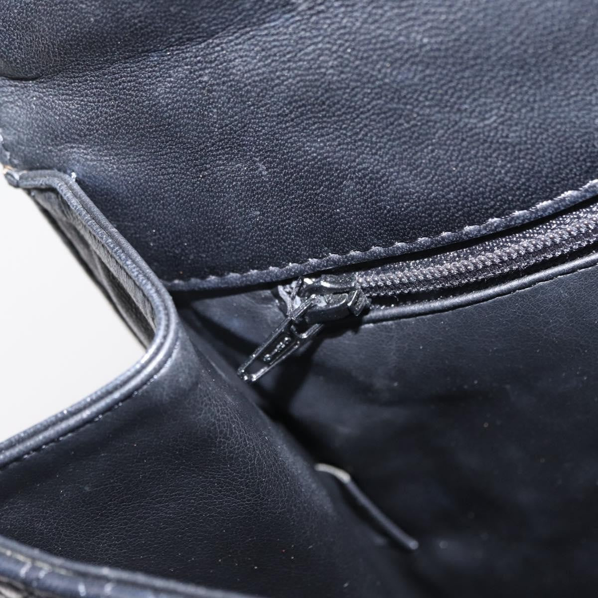 Bally Vintage Handbag Quilted Leather, BLACK, LEATHER, Handbag