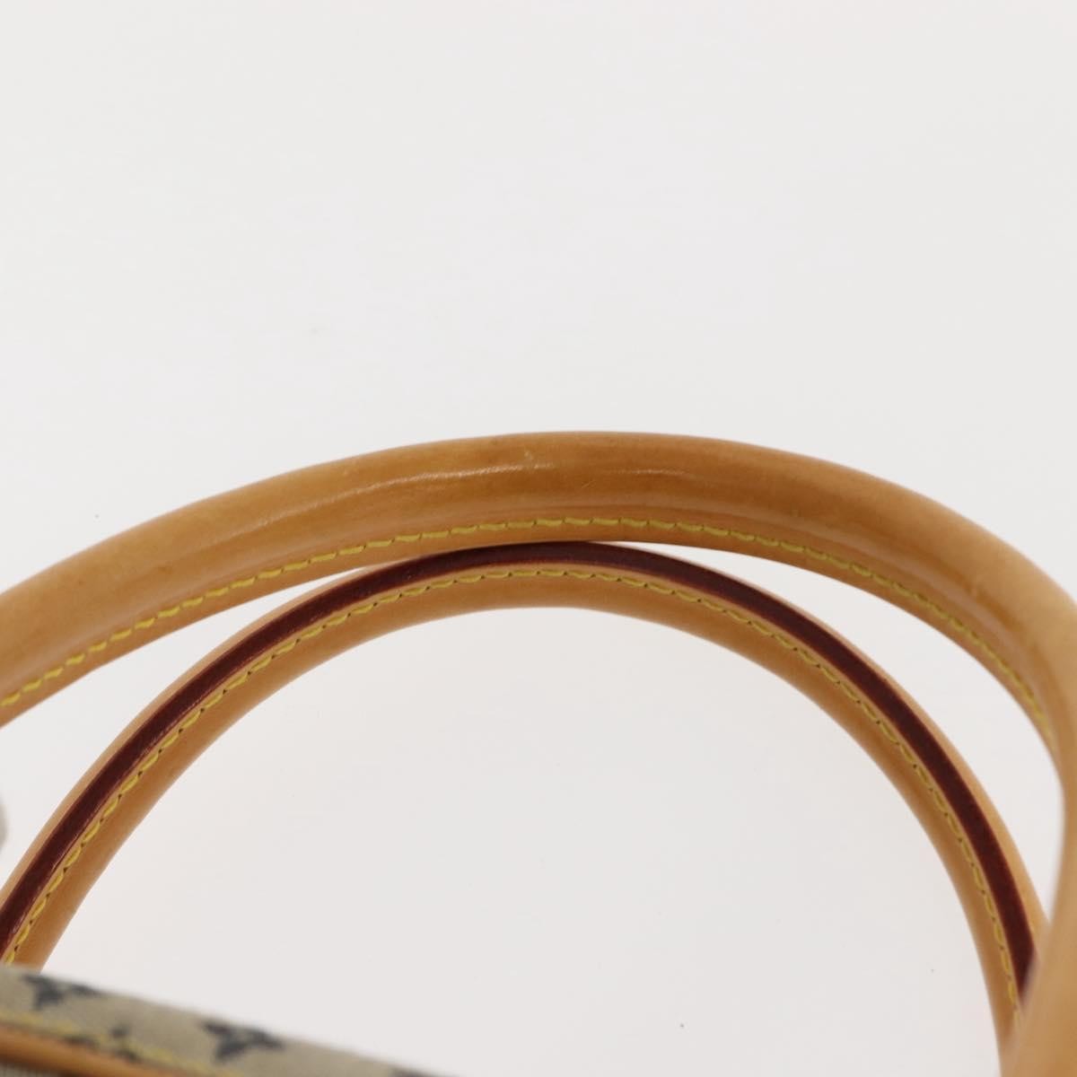 Louis Vuitton Marie Handbag Mini Lin, BLUE, CANVAS, Handbag